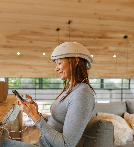 Neuronic LIGHT Portable 1070 nm Infrared Light Photobiomodulation Helmet with App Functionality